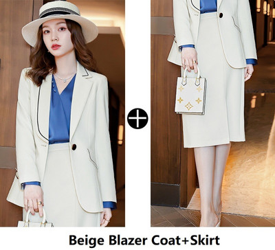 Kiváló minőségű szövet formális egyenruha formatervezés nadrágkosztümök OL stílusok női üzleti munkaruházat blézer Karrier Interjú Állásnadrág szett