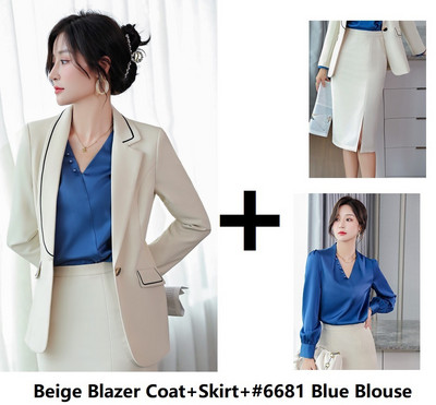 Kiváló minőségű szövet formális egyenruha formatervezés nadrágkosztümök OL stílusok női üzleti munkaruházat blézer Karrier Interjú Állásnadrág szett