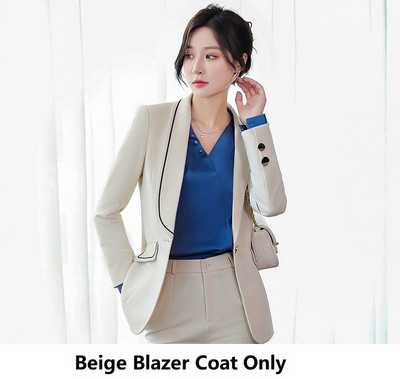 Kiváló minőségű szövet formális egyenruha formatervezés nadrágkosztümök OL stílusok női üzleti munkaruházat blézer Karrier Interjú Állásnadrág szett