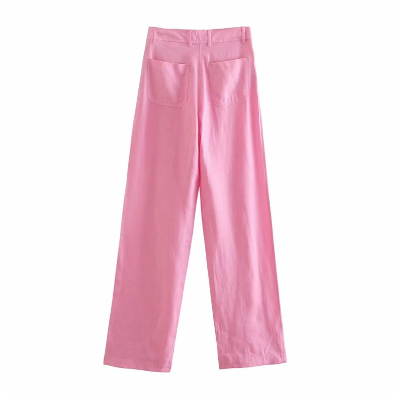 PSEEWE szett női 2 darabos elegáns rózsaszín blézer női elegáns széles szárú nadrág szettek üzleti irodai alkalmi zöld blézerruha