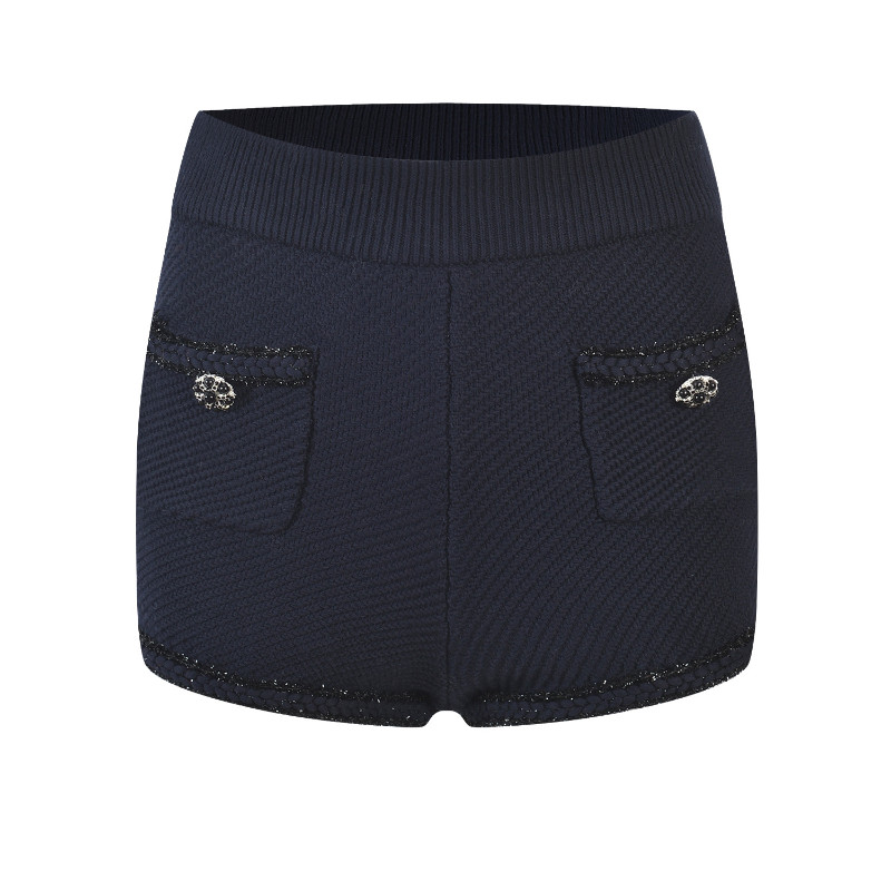 Női tréningruha, kötött pulóver, kardigán és rövid nadrág Női, két darab szett koreai divat felsők rövidnadrág ruhák 2023 tavasz