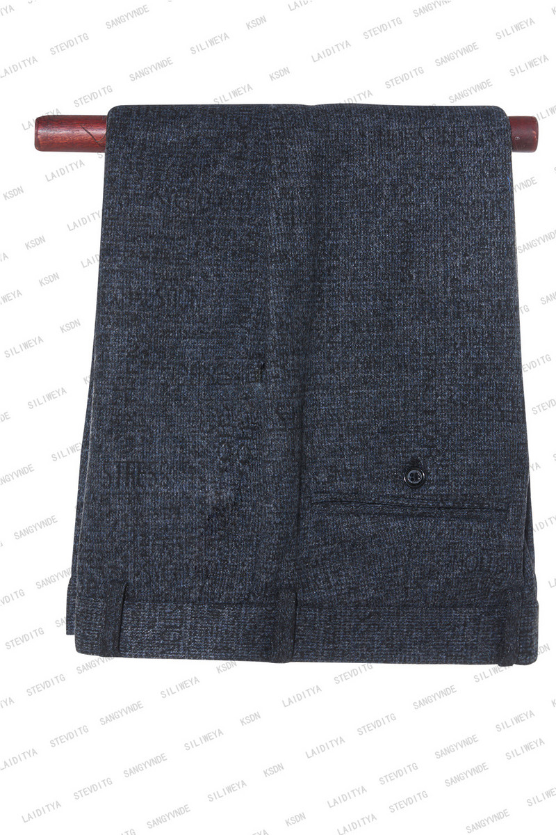 2023-as új alkalmi úriember esküvői vőlegény férfi öltönyök kék fekete vegyes betűs mintás bársony hajtóka karcsú, 2 db-os szett kabát nadrág