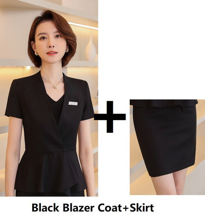 Női kétrészes öltöny blézer és nadrágok és szoknya nőknek Karrierinterjú OL Stílusok Professzionális dzsekik Kabát nadrágkosztümök