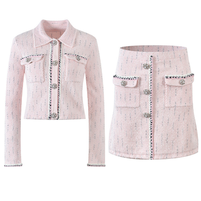 Új őszi női kötött kardigánok pulóverek mini szoknyák szettek egysoros kötött kabátok Bodycon szoknya kétrészes öltönyök ruhák