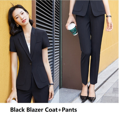 2021-es női 2 részes szett öltöny blézer és nadrágok és szoknya nőknek Karrierinterjú OL Styles Professzionális blézerek Kabát nadrágkosztümök