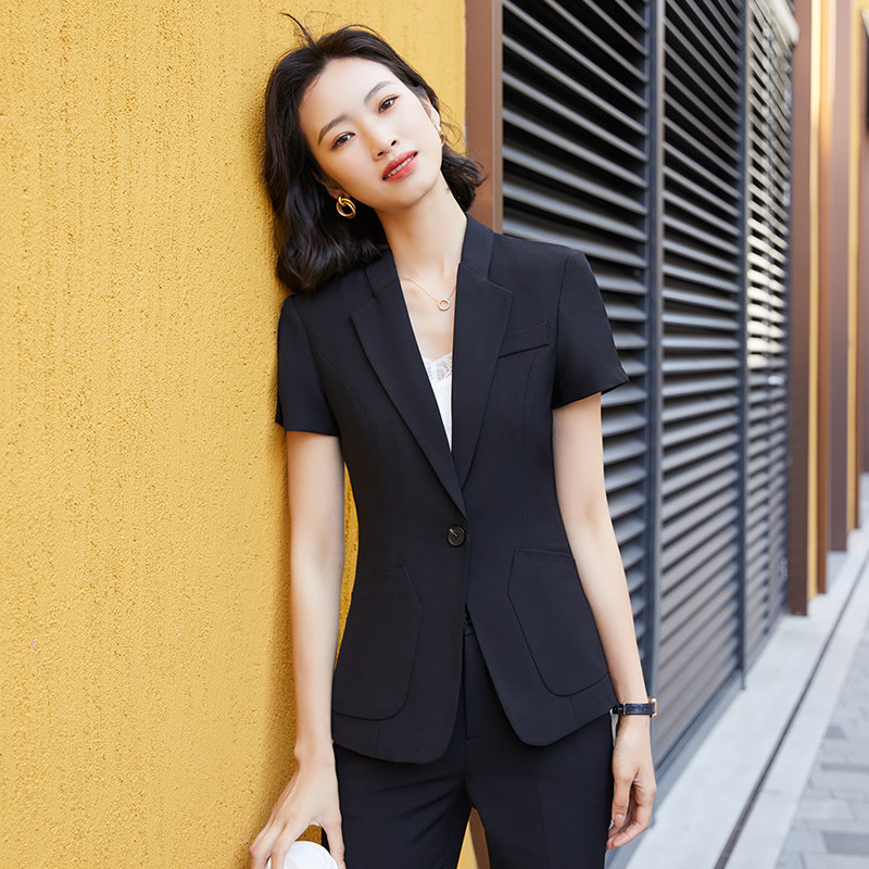 2021-es női 2 részes szett öltöny blézer és nadrágok és szoknya nőknek Karrierinterjú OL Styles Professzionális blézerek Kabát nadrágkosztümök