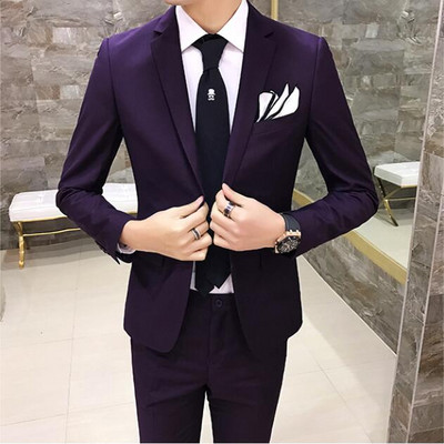 Blézerek mellény nadrág férfi háromrészes üzleti férfi öltöny Boutique Slim Fit 2022 nagy formális buli esküvői rutin kabát