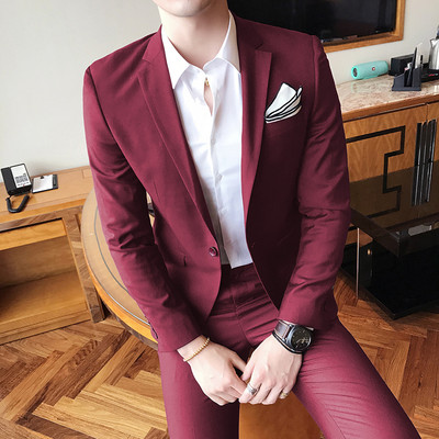 Blézerek mellény nadrág férfi háromrészes üzleti férfi öltöny Boutique Slim Fit 2022 nagy formális buli esküvői rutin kabát