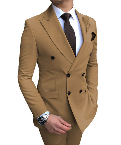 Férfi öltönyök Army Green Formális üzleti esküvői öltönyök férfiaknak Legjobb férfi blézer vőlegény szmoking Slim Fit Costume Homme Mariage