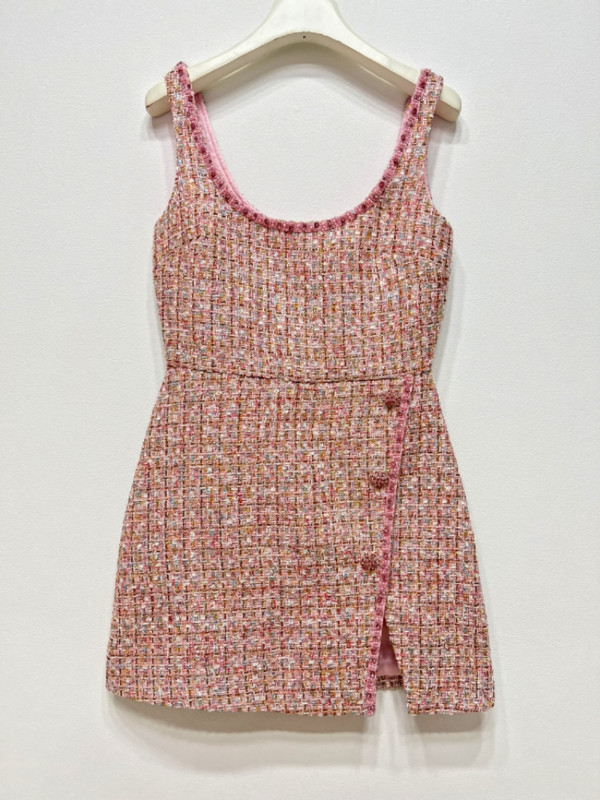 Új 2022 őszi téli tweed 2 részes szett női egysoros kardigán dzseki meleg pulóver dzseki + kötött mellény ruha koreai