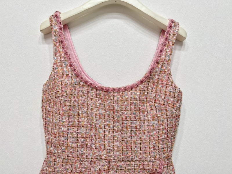 Új 2022 őszi téli tweed 2 részes szett női egysoros kardigán dzseki meleg pulóver dzseki + kötött mellény ruha koreai