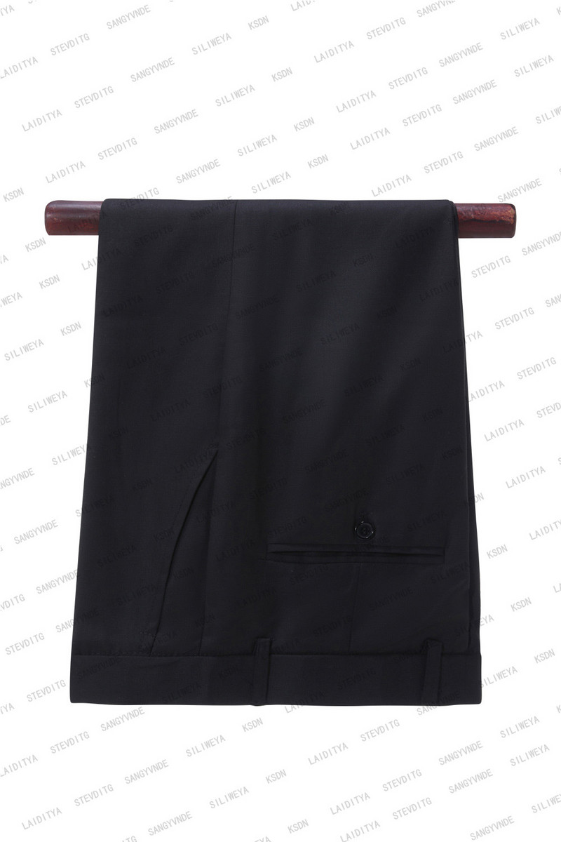 2023 új divat férfi alkalmi üzleti öltöny fekete virágmintás bársony hajtóka 2 részes készlet férfi blézer nadrág Terno Masculino