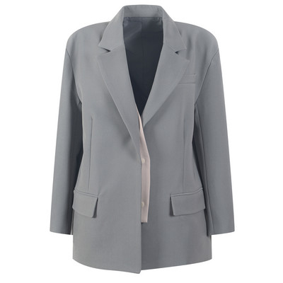 2021. ősz, 2 részes szettek Női blézerek széles szárú nadrágok divatos kabátok Alkalmi utcai ruházat Elegáns irodai női öltönyünk koreai stílusban