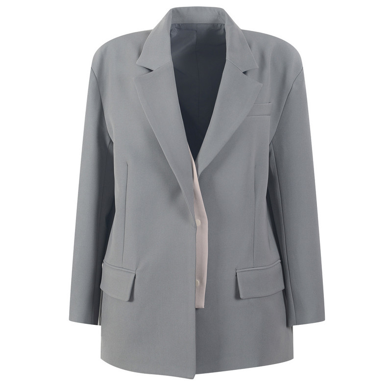 2021. ősz, 2 részes szettek Női blézerek széles szárú nadrágok divatos kabátok Alkalmi utcai ruházat Elegáns irodai női öltönyünk koreai stílusban