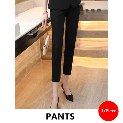 Női irodai öltöny Divat Női Új nyári üzleti temperamentum rövid ujjú karcsú blézer és nadrág Női munkaruha S-5XL