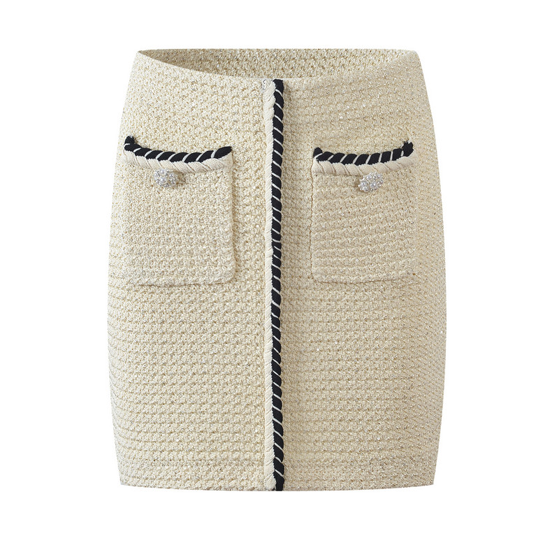 Koreai divat 2 részes szettek Női ruhák tavaszi nyár Elegáns O-nyakú, hosszú ujjú, kötött kardigán+mini szoknyák, kétrészes szett