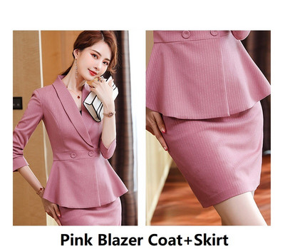 Tavaszi őszi formális OL Stílusok Professzionális női öltönyök nadrággal és kabáttal Kabát női blézer nadrág szett