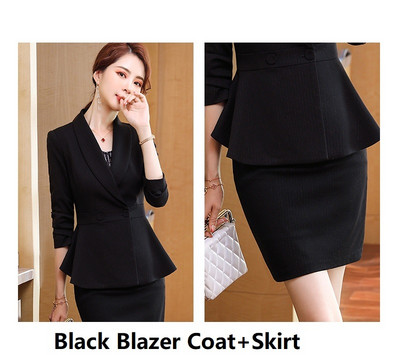 Tavaszi őszi formális OL Stílusok Professzionális női öltönyök nadrággal és kabáttal Kabát női blézer nadrág szett