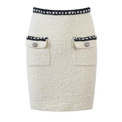 Divatos kétrészes szettek Női ruhák Elegáns pulóver Kardigánok Hosszú ujjú Mini szoknya Kötött Crop felsők Fehér öltöny Koreai Hölgy