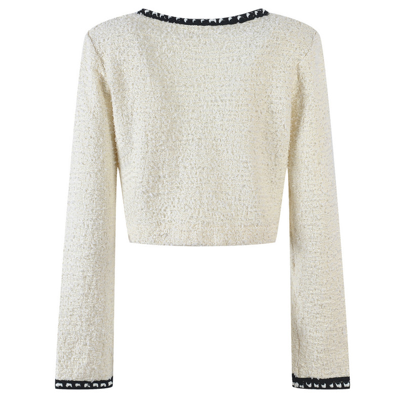 Divatos kétrészes szettek Női ruhák Elegáns pulóver Kardigánok Hosszú ujjú Mini szoknya Kötött Crop felsők Fehér öltöny Koreai Hölgy