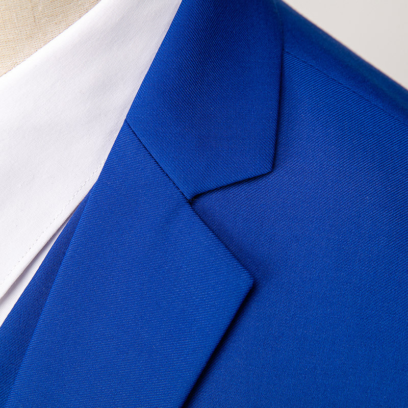 2022 Royal Blue Tuxedo 2 részes férfi esküvői party formális blézerkabát és nadrág mellény nagy méretű S-6XL férfi öltönyök fekete szürke piros