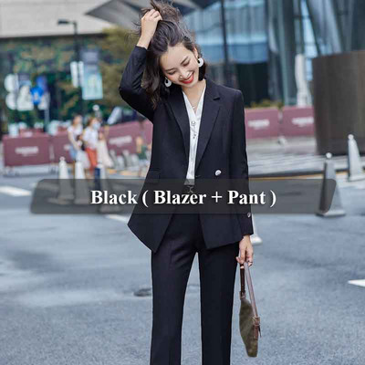 Lenshin kiváló minőségű 2 részes szett formális nadrágkosztüm, sárga blézer irodai női egyenruha, női üzleti dzseki és nadrág