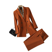 Koreai cpiece szett női öltönyök tavaszi elegáns, teljes ujjú flitteres blézer nadrág női irodai konjuntos női kabát és nadrág