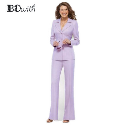 Királykék női nadrág szett Női nadrágkosztüm Munkanadrág öltöny OL női blézer (kabát + nadrág) női öltöny szett buli