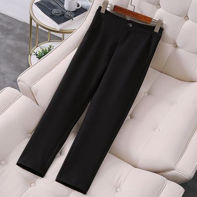 Professzionális női öltöny nadrág Kétrészes öltöny őszi és télen új, kiváló minőségű fekete női blézer alkalmi nadrág