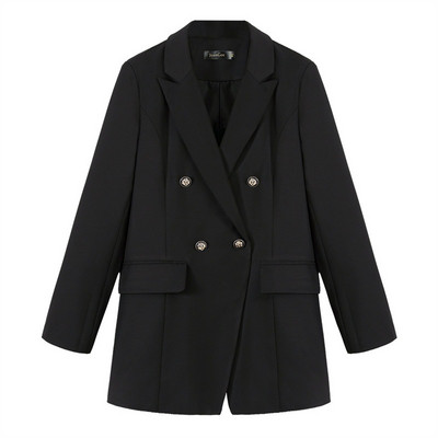 Professzionális női öltöny nadrág Kétrészes öltöny őszi és télen új, kiváló minőségű fekete női blézer alkalmi nadrág