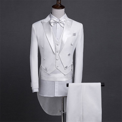 UUS 2019. aasta klassikaline meeste smokingu bleiserite ülikonnakomplekt, soliidne litriga frakk smoking pulmakostüümi kostüümipidu