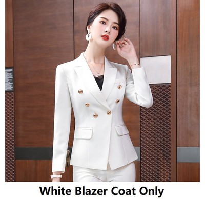 Divat Piros Női Formális Egyenruha Tervek Nadrágruhák Őszi Téli Professzionális OL Stílusok Női Üzleti Blézerek Elegáns Piros