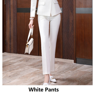 Divat Piros Női Formális Egyenruha Tervek Nadrágruhák Őszi Téli Professzionális OL Stílusok Női Üzleti Blézerek Elegáns Piros