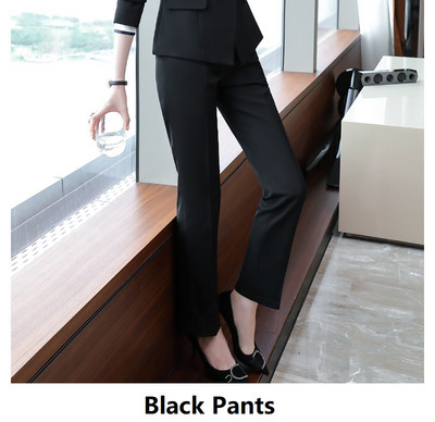 Divat Piros Női Formális Egyenruha Tervek Nadrágruhák Őszi Téli Professzionális OL Stílusok Női Üzleti Blézerek Elegáns Piros