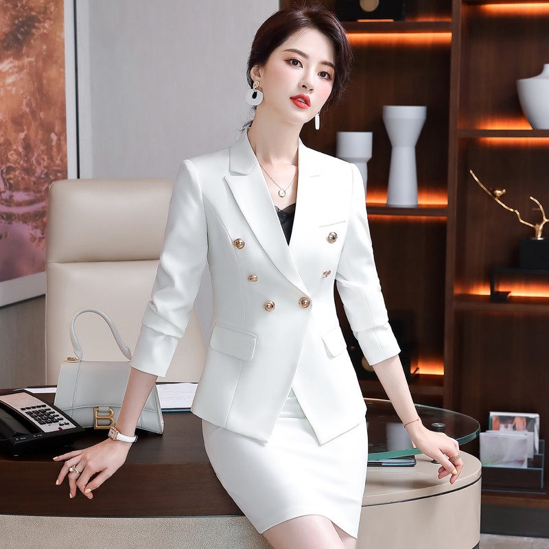 Divat Piros Női Formális Egyenruha Tervek Nadrágruhák Őszi Téli Professzionális OL Stílusok Női Üzleti Blézerek Elegáns Piros