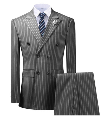 Duplasoros csúcs hajtókacsíkos bordó blézer kétrészes férfi öltöny nadrággal formális sötétkék kabát esküvői vőlegény szmokinghoz