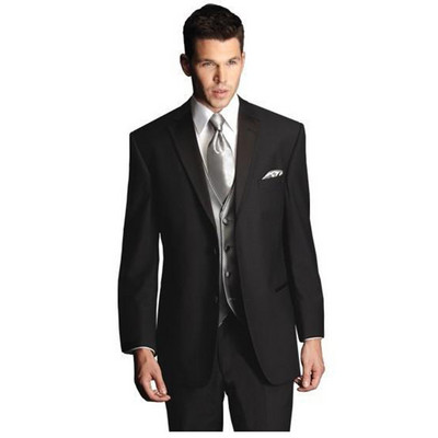 Két gombos, bézs színű, új hajtókás vőlegényi szmoking/esküvői férfi öltöny vőlegény öltöny (kabát+nadrág+nyakkendő+mellény) jelmez