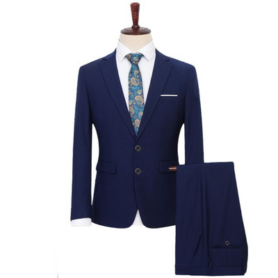 SHAN BAO molett L-9XL bő öltöny 2022 őszi klasszikus márka üzleti alkalmi fiatal férfi bankett esküvői öltöny sötétfekete kék