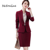 Divat Bor Egyenruha Stílusok Női üzleti öltönyök Professzionális nadrágkosztümök kabátokkal és nadrágokkal Női irodai munkaruházat Blézerek
