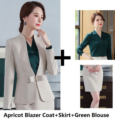 Divat Bor Egyenruha Stílusok Női üzleti öltönyök Professzionális nadrágkosztümök kabátokkal és nadrágokkal Női irodai munkaruházat Blézerek