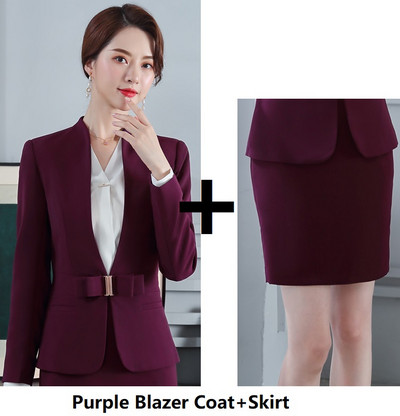 Divat Bor Egyenruha Stílusok Női üzleti öltönyök Professzionális nadrágkosztümök kabátokkal és nadrágokkal Női irodai munkaruházat Blézerek