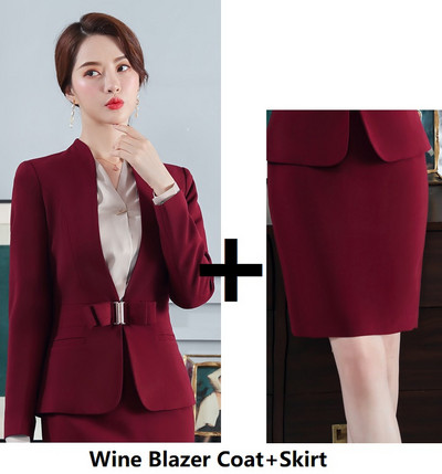 Divat Bor Egyenruha Stílusok Női üzleti öltönyök Professzionális nadrágkosztümök kabátokkal és nadrágokkal Női irodai munkaruházat Blézerek