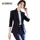 Női öltöny tavaszi Hosszú ujjú kockás blézer nadrág Office Lady Formális Munkaruházat női nadrág öltöny női öltöny szett 19921