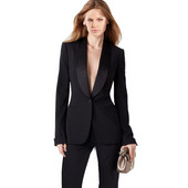 Fekete kendő női blézer öltönyök kabát női nadrágkosztüm jelmezek női öltöny blézer nadrággal parti vőlegény számára egyedi gyártás