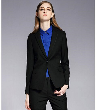 Fekete kendő női blézer öltönyök kabát női nadrágkosztüm jelmezek női öltöny blézer nadrággal parti vőlegény számára egyedi gyártás