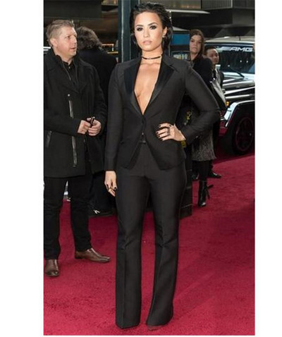 Fekete kendő női blézer öltönyök kabát női nadrágkosztüm jelmezek női öltöny blézer nadrággal parti vőlegény számára egyedi gyártás