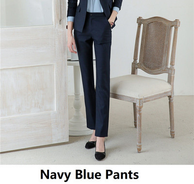 Kiváló minőségű szövetből készült női öltönyök formai egyenruha minták nadrágkosztümök őszi tél női OL Munkaruházat Professzionális blézerek