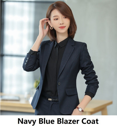 Kiváló minőségű szövetből készült női öltönyök formai egyenruha minták nadrágkosztümök őszi tél női OL Munkaruházat Professzionális blézerek