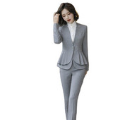 Őszi téli egyenruha Formális üzleti öltönyök nőknek Irodai munkaruha Professzionális karrier Interjú Blézer szett