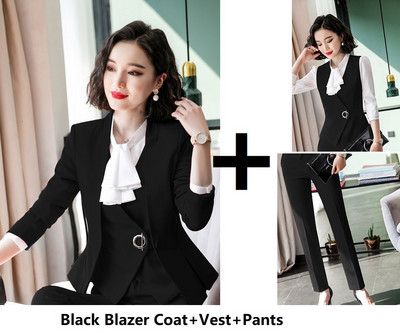 Őszi téli egyenruha Stílusok Hivatalos női öltönyök Professzionális női irodai munkaruha Nadrágruhák Blézerek Elegáns Piros